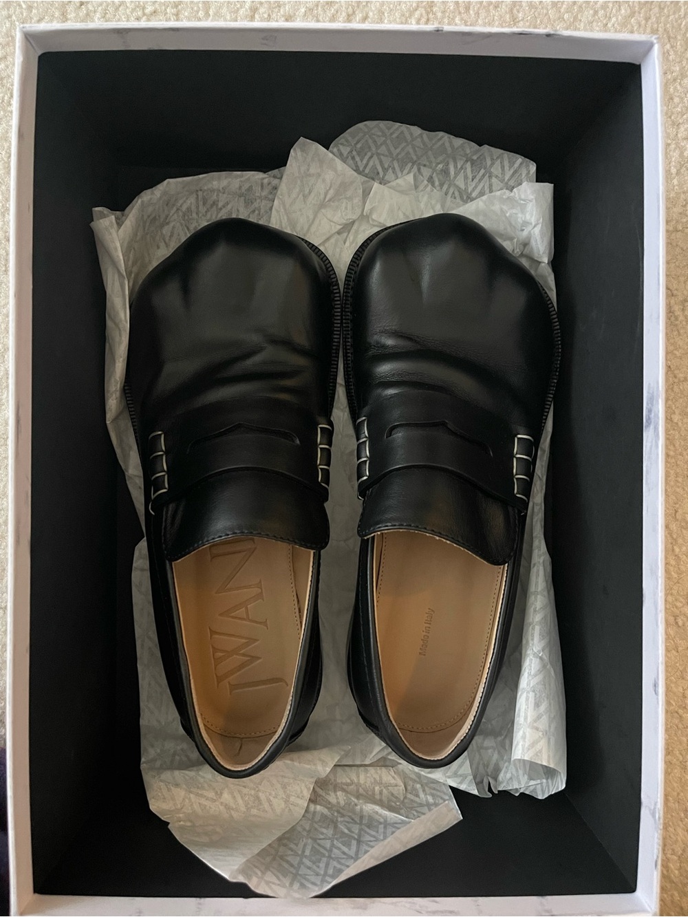 JW Anderson Paw Penny Loafers Size EU 37.5